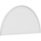 Ekena Millwork Half Round Smooth Architectural Grade PVC Pediment, 76"W x 38"H x 2"P PEDPS076X380HRO00 - alternate 1